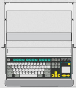 clavier monté sur rack-tiroir