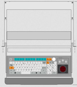 clavier monté sur rack-tiroir