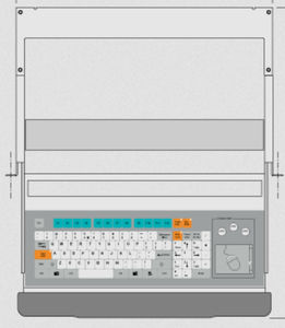clavier monté sur rack-tiroir