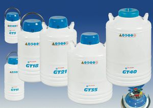 récipient de transport / en aluminium / cryogénique