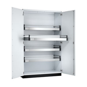 armoire de stockage / au sol / double porte / en acier