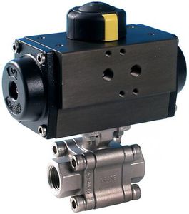 vanne à boisseau sphérique / à actionneur électrique / à levier / à commande pneumatique