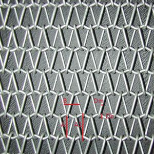 bande de convoyeur en acier / en inox / pour four / pour séchage