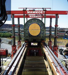 portique sur rail