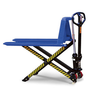 transpalette à ciseaux / manuel / hydraulique / haute levée