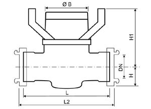 compteur d'eau à turbine type Woltman 1