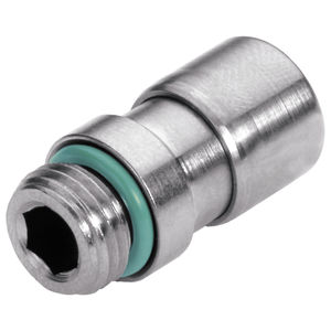 raccord fileté / à emboîtement / type droit / hydraulique