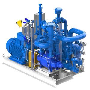 système de vide avec pompe à anneau liquide