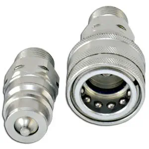 Raccords Rapides Hydrauliques NPT 3/4" - Mâle Et Femelle - Acier Trempé - Pression Max 4000 Psi - Compatible ISO 5675