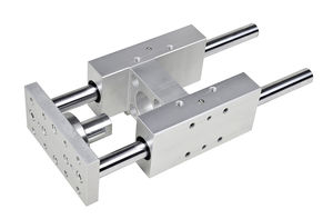 vérin pneumatique / guidé / en aluminium anodisé