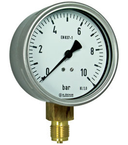 manomètre à cadran / à tube de Bourdon / de process / pour gaz