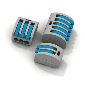 connecteur d'alimentation électrique / rectangulaire / à ressort / multipolaire