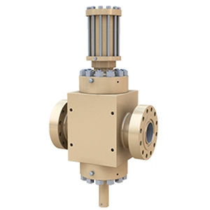 vanne à opercule / à commande hydraulique / de régulation de pression / haute pression