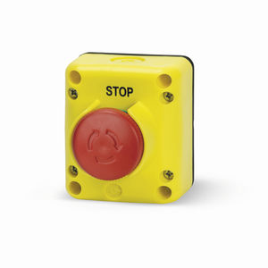 boîte à boutons à 1 bouton / IP65 / pour ascenseur / d'arrêt d'urgence