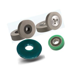 galet de roulement / en PU / pour machine d'inspection / à roulement à billes