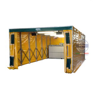 tunnel de peinture ouvert