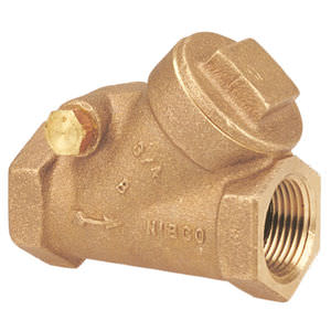clapet anti-retour à battant / fileté / pour protection incendie / en bronze