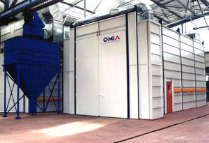 cabine de grenaillage à jet libre