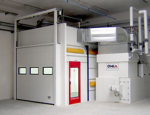 cabine de peinture fermée