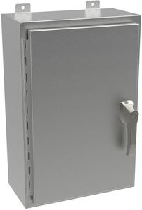 boîtier mural / rectangulaire / en acier inox / blocable