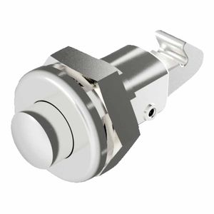 serrure à poussoir / pour porte / en zinc