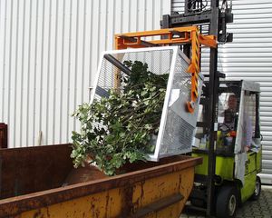 conteneur à déchets en maille métallique