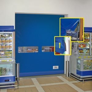 portes à enroulement / industrielles / pour l'intérieur / rapides