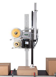 machine d'impression-pose d'étiquettes à transfert thermique / multicolore / pour carton / automatique