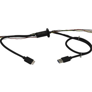 collecteur tournant USB / à capsule / en aluminium / avec contacts en or