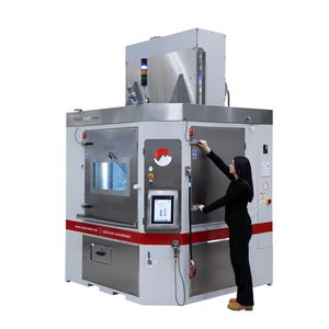 cabine de sablage humide