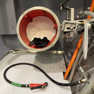 cabine de sablage humide