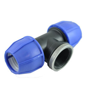 raccord taraudé / à compression / en T / hydraulique