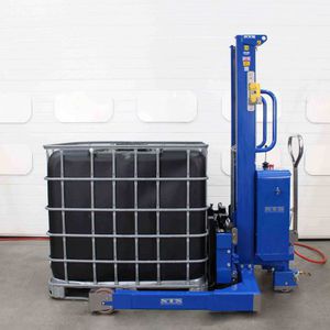 gerbeur avec longeron encadrant / électrohydraulique / à conducteur accompagnant / pour palettes
