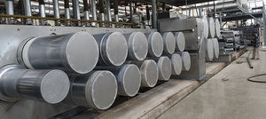 ligne de production de fibres bi-composants 1