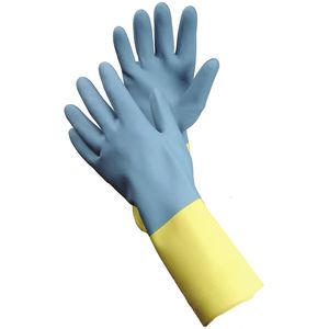 gants de salles blanches / de protection chimique / en latex / pour l'industrie agroalimentaire