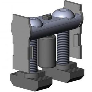 ancrage double pour assemblage de profilés