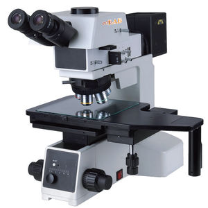 microscope pour analyse / droit / de paillasse / trinoculaire