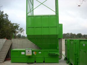 station de traitement des déchets mélangée
