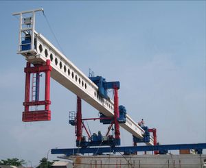 lanceur de poutre pour la construction de ponts