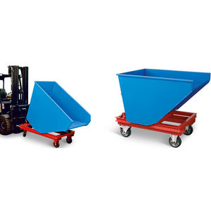 benne basculante pour produits en vrac / avec roues / ouverte / grande capacité