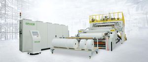 ligne de production de tissus enduit plastique