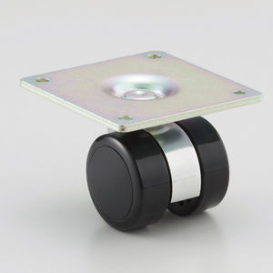 roulette pivotante / à platine / fortes charges / jumelée