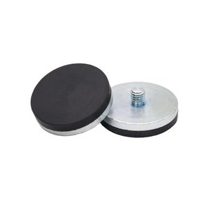 aimant en néodyme / pot / avec enrobage de matière plastique