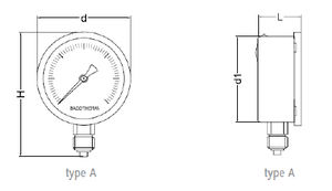 manomètre analogique