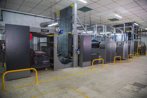 ligne d'ennoblissement textile de polissage