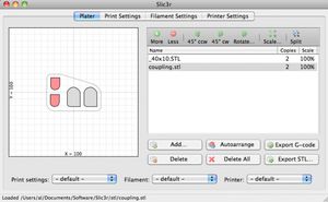 logiciel d'impression 3D de tranchage