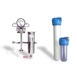 carter de filtre à cartouche / pour liquide / en matière plastique / en acier inoxydable