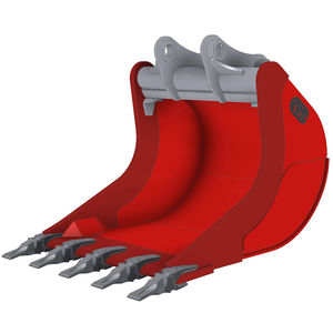 godet à dents standard / pour pelle hydraulique / pour pierre
