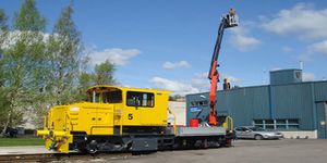 nacelle télescopique sur rail