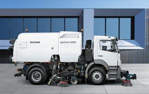 balayeuse de voirie / pour véhicule porteur / diesel